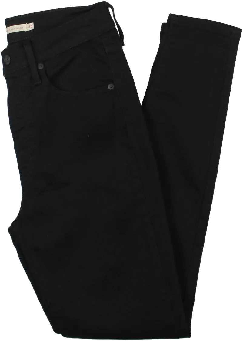 Levi's Women's Black Mile High High Waist Ankle Skinny Jeans