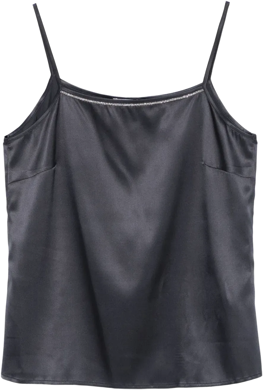 ball chain-detailed tank top