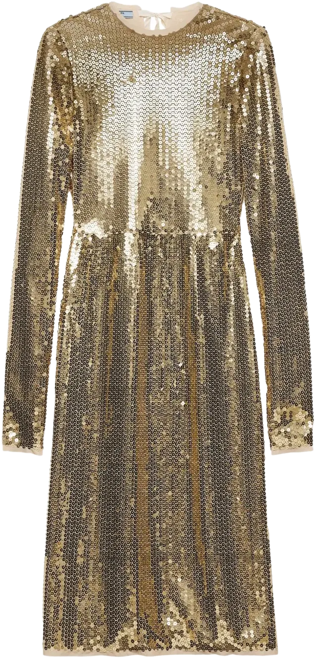 sequinned dress