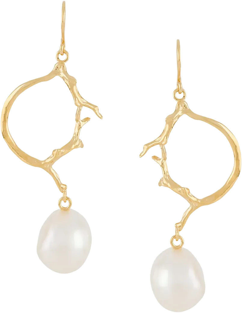pearl drop earrings
