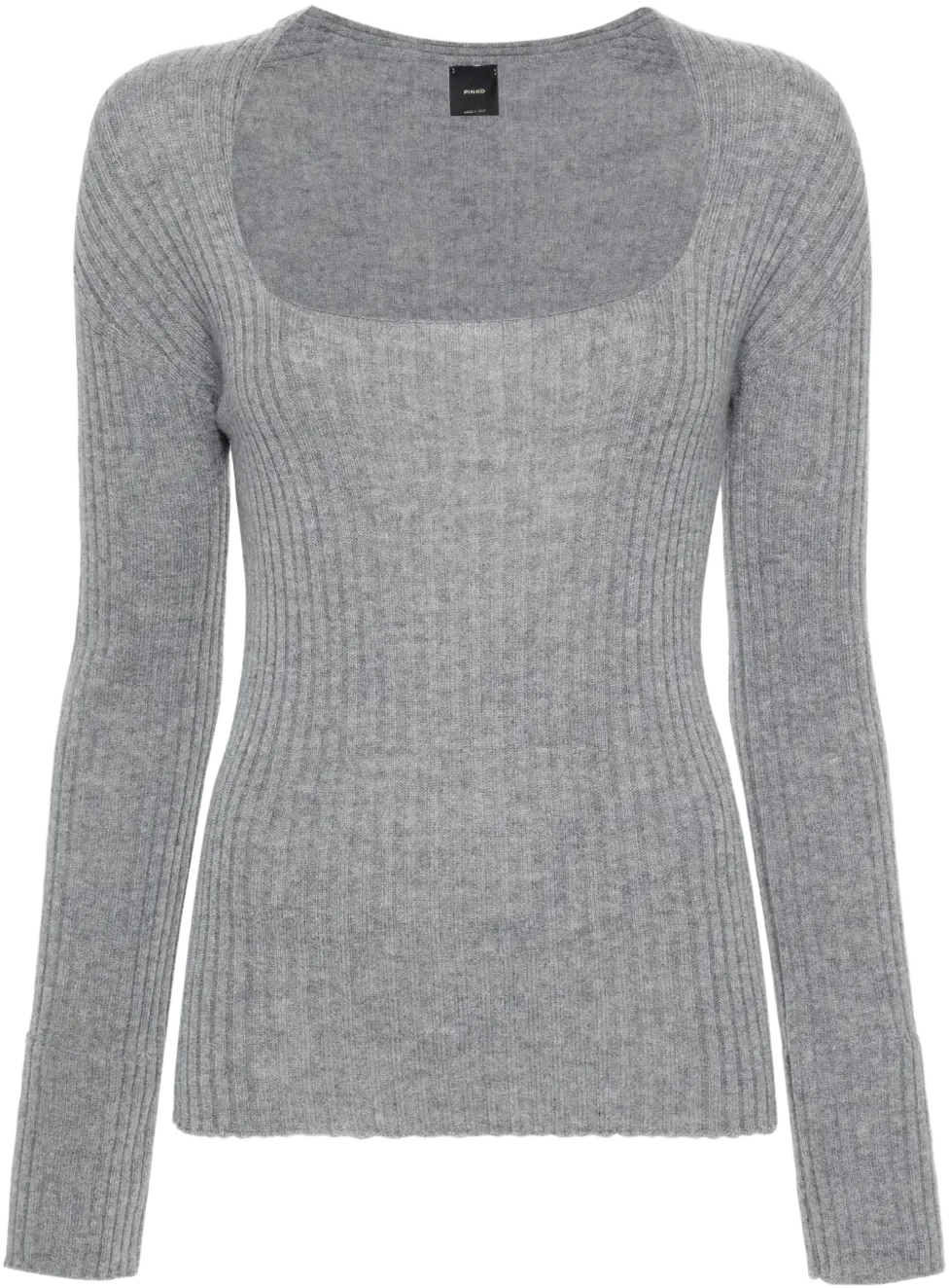 ribbed-knit top