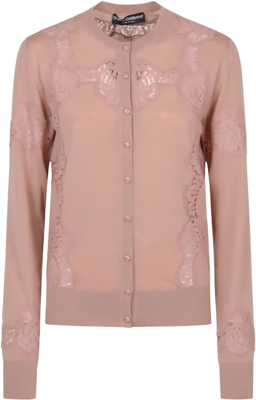 lace detailing cardigan