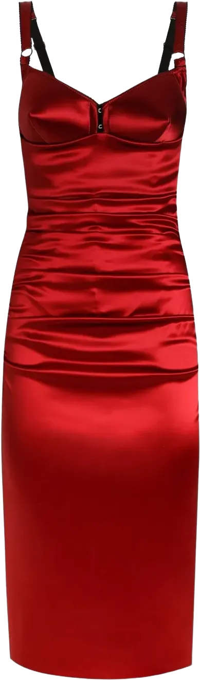 bustier midi dress