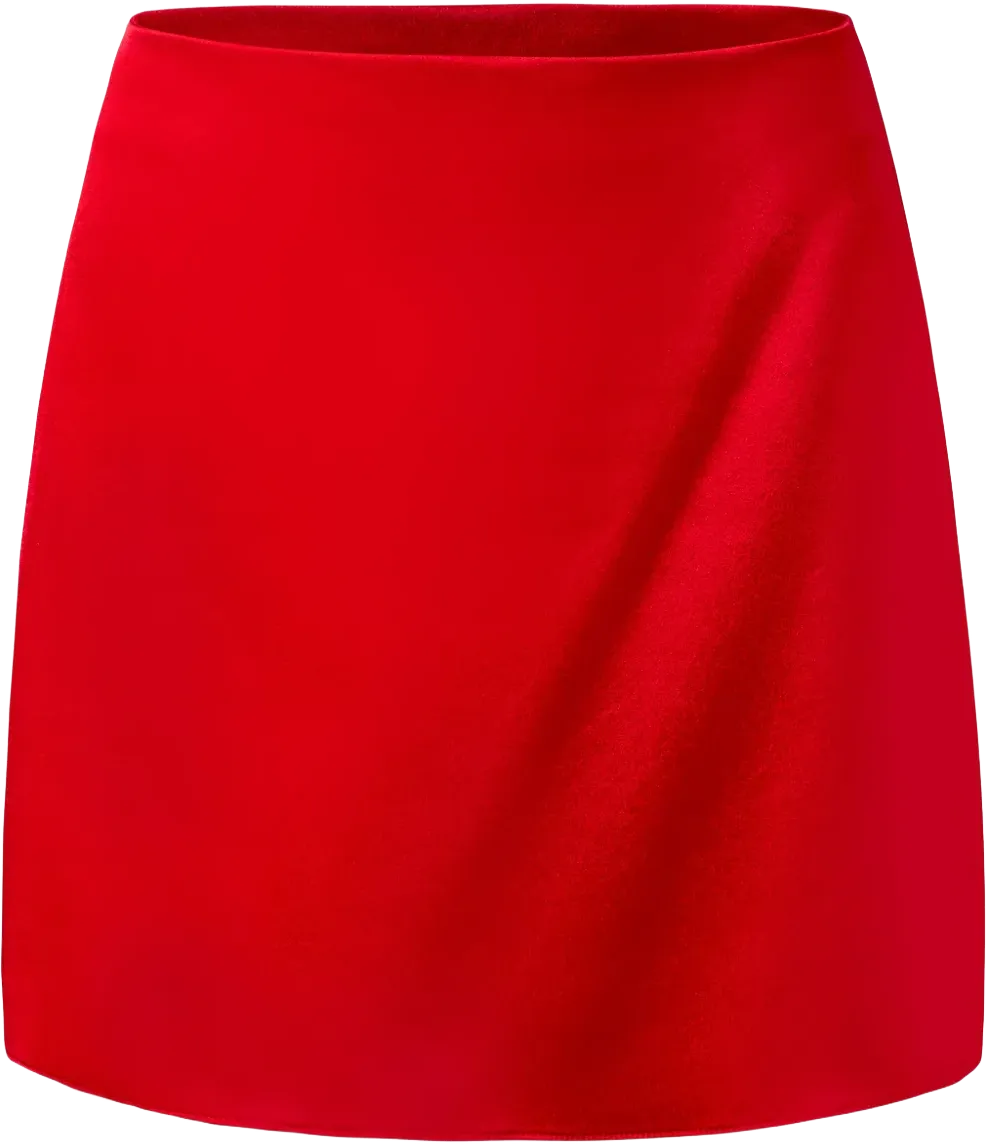satin mini skirt 