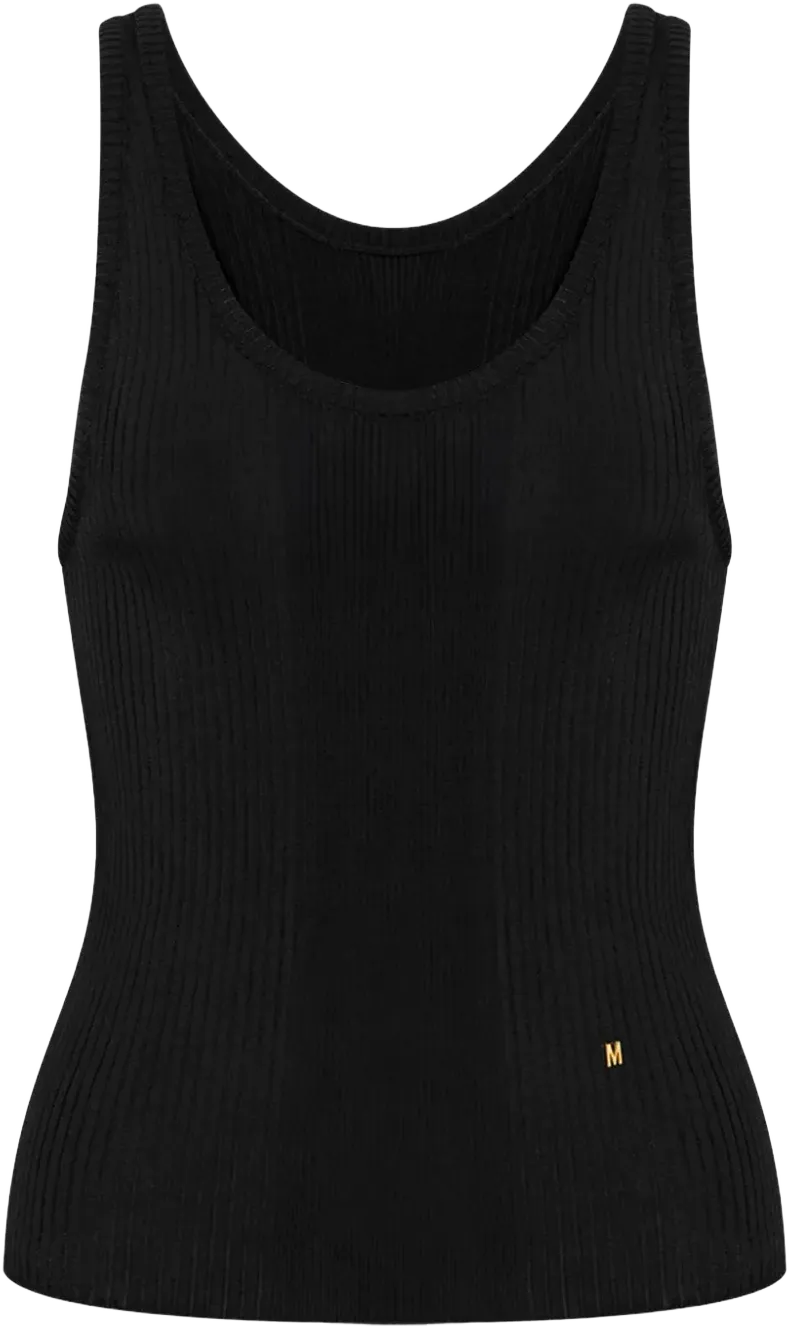 ribbed-knit top 