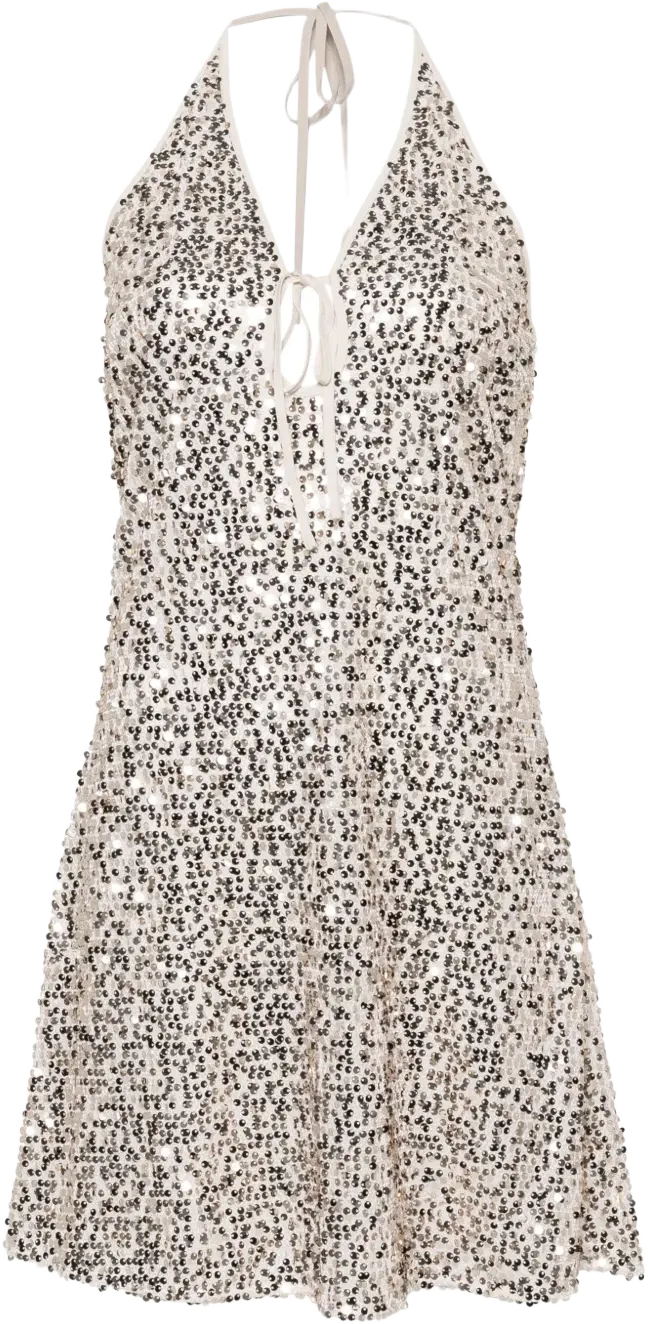 sequinned mini dress