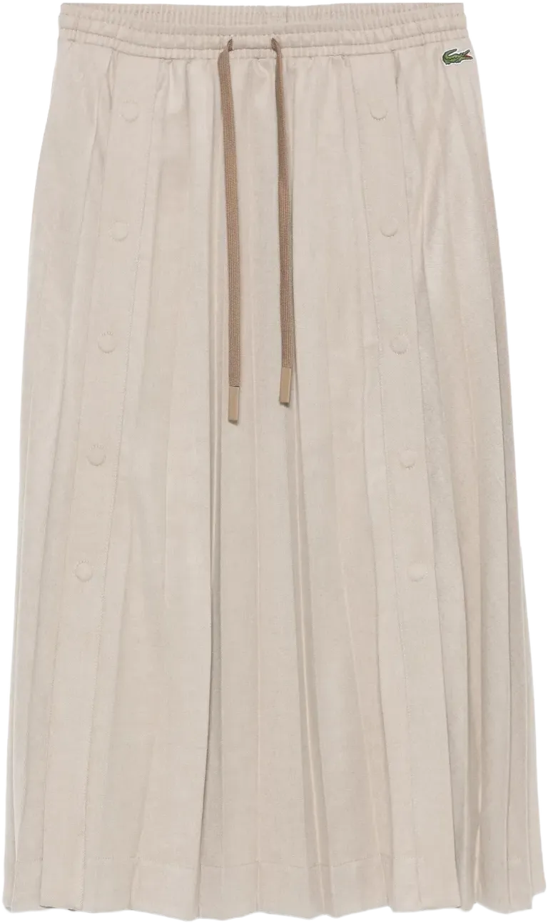 pleated maxi skirt