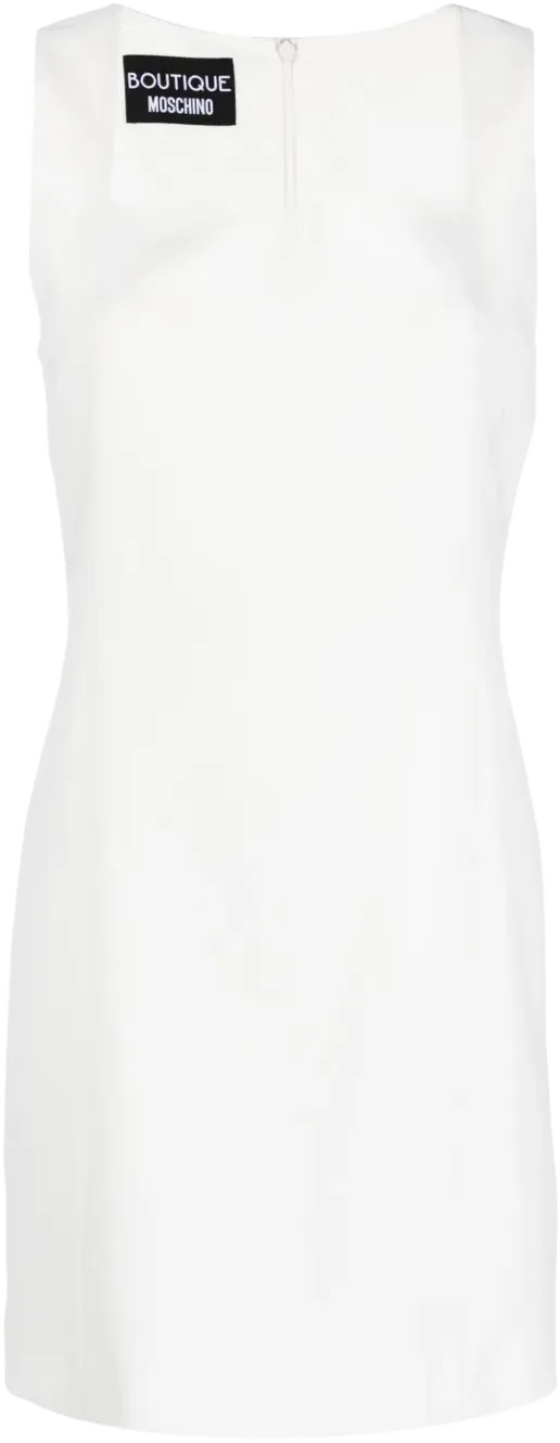 square-neck sleeveless minidress