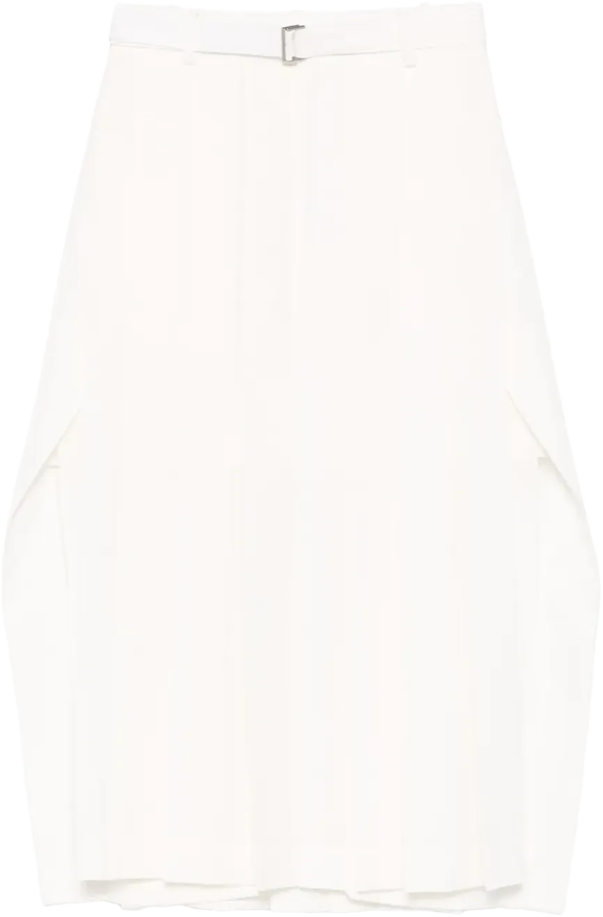 pleated midi skirt 