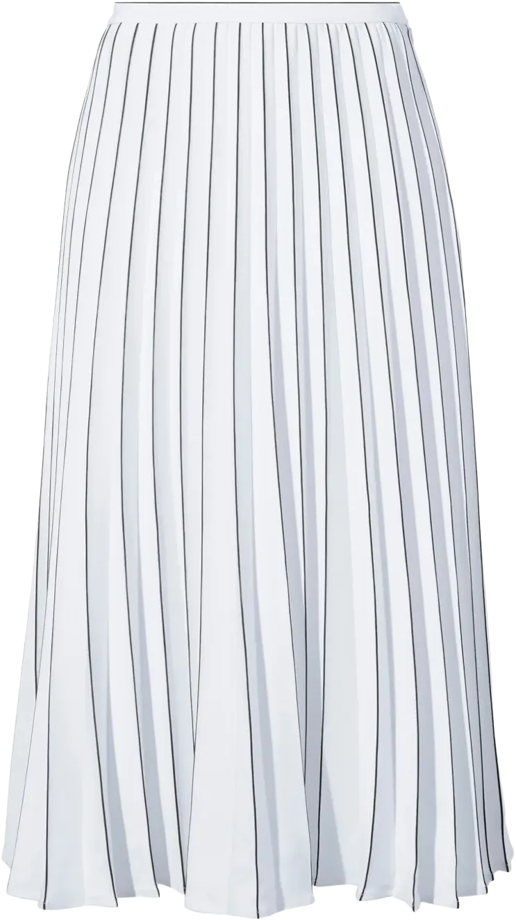pleated crepe midi skirt