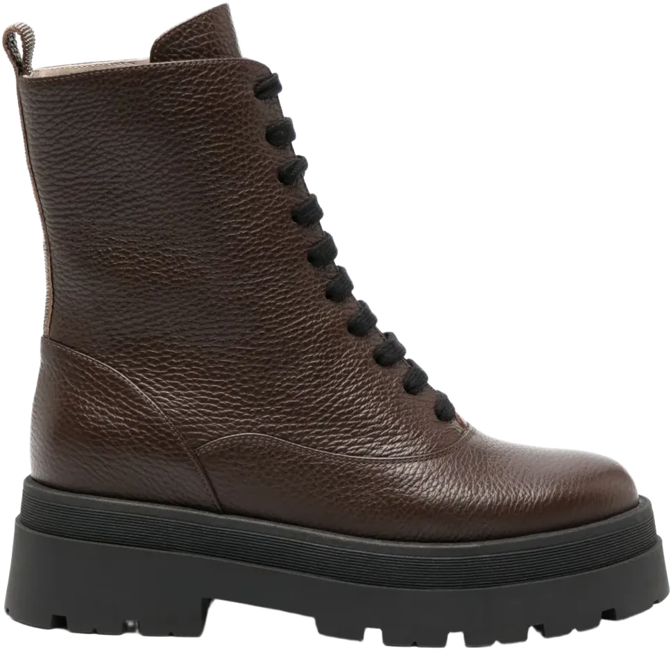 ankle-length leather boots