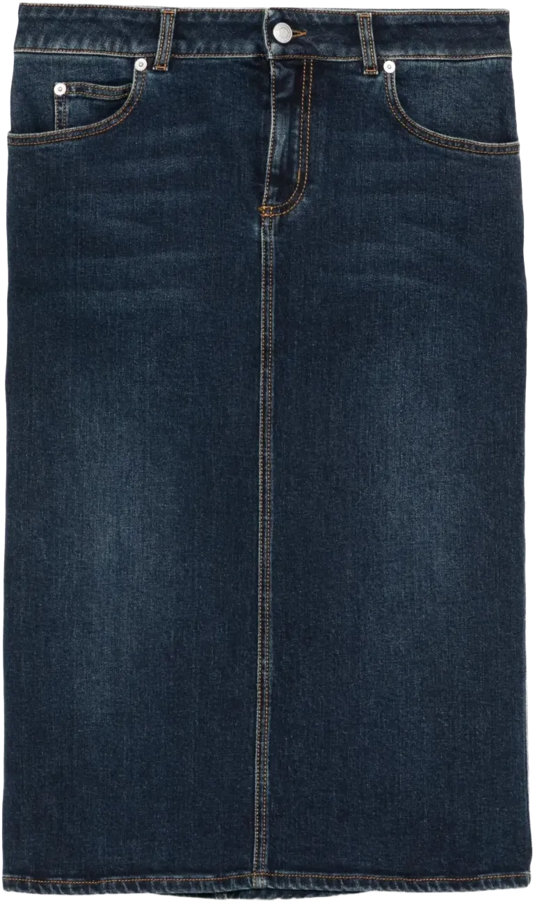 denim pencil skirt