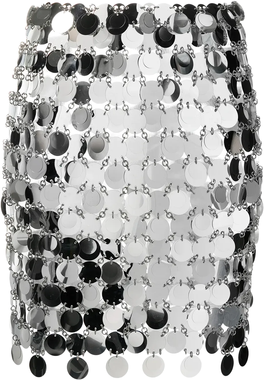 circular-discs mini skirt