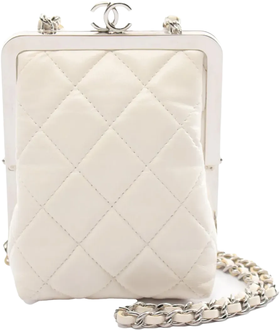 2021 CC Quilted Lambskin Evening clutch bag