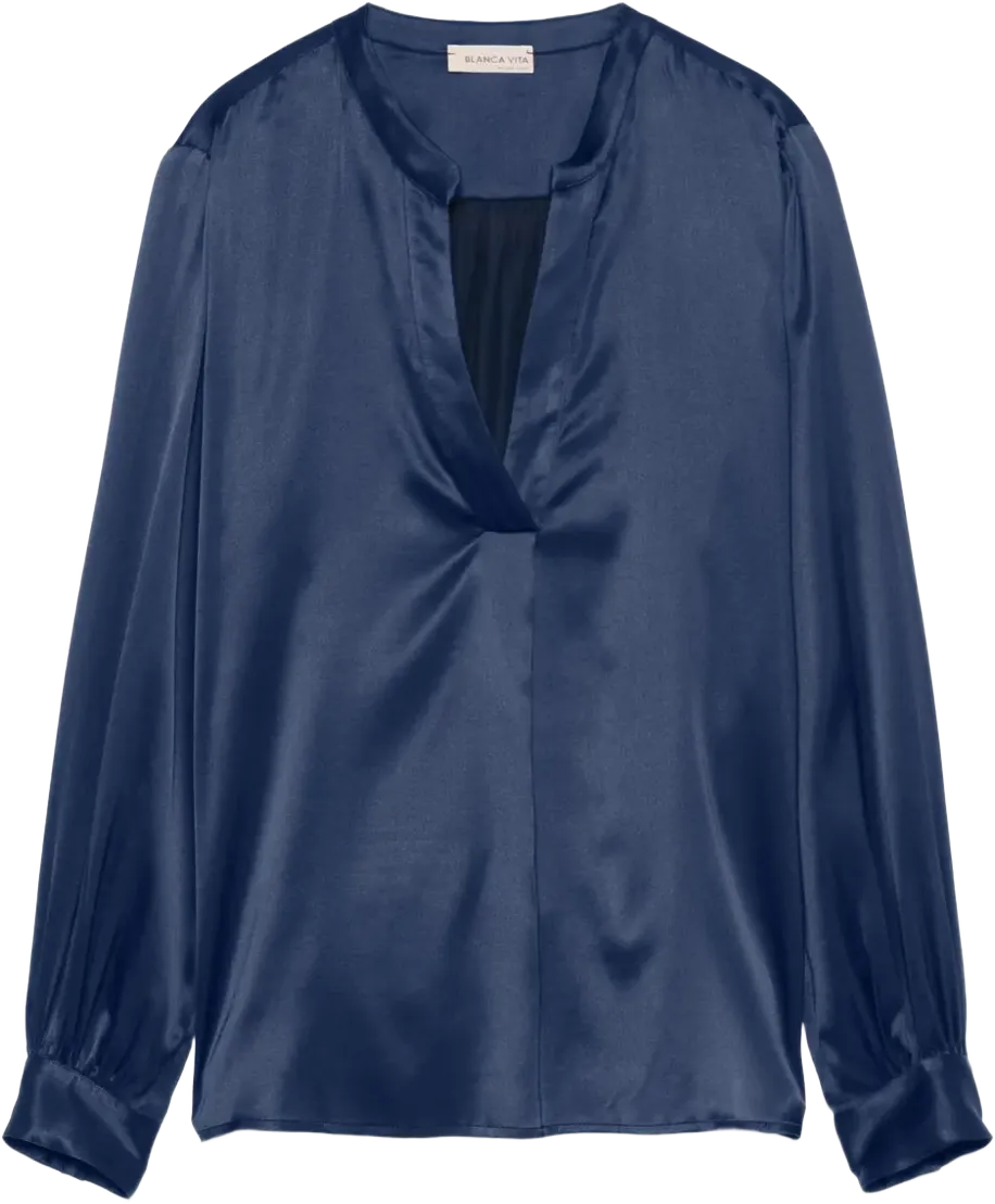 satined blouse