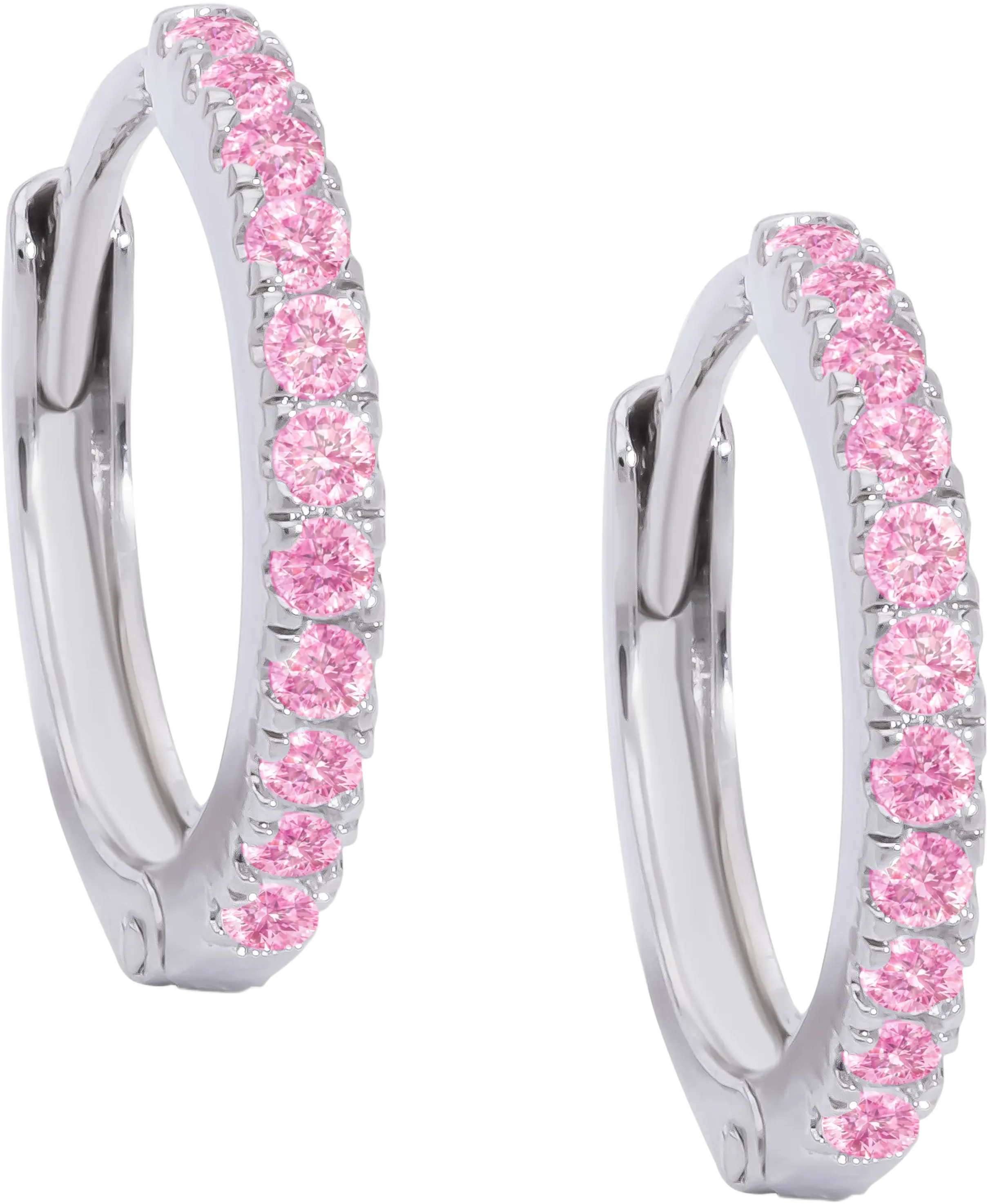 Lily Nily Kids' Pavé Cubic Zirconia Hoop Earrings