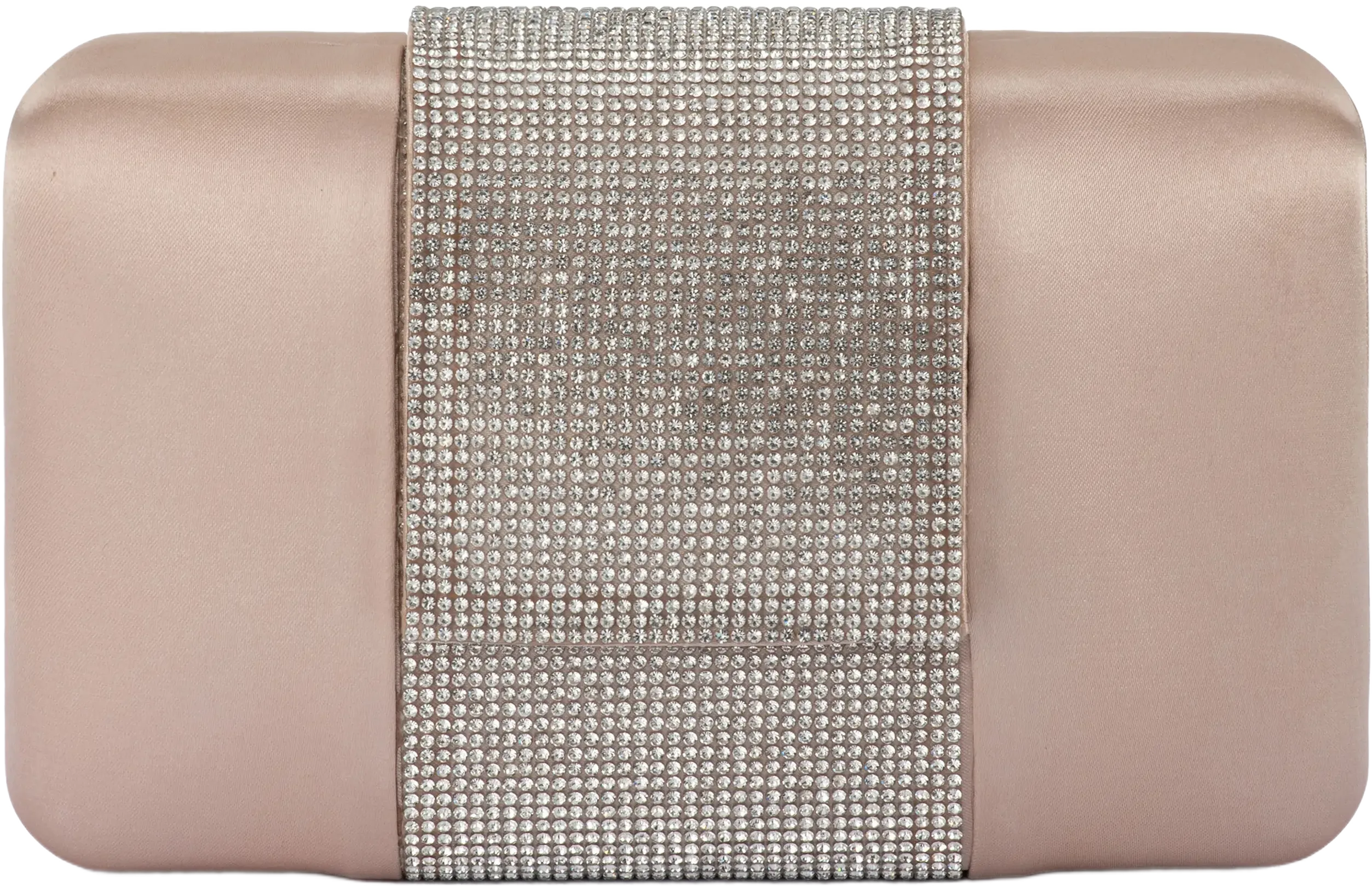 Olga Berg Aubrey Crystal Trim Clutch