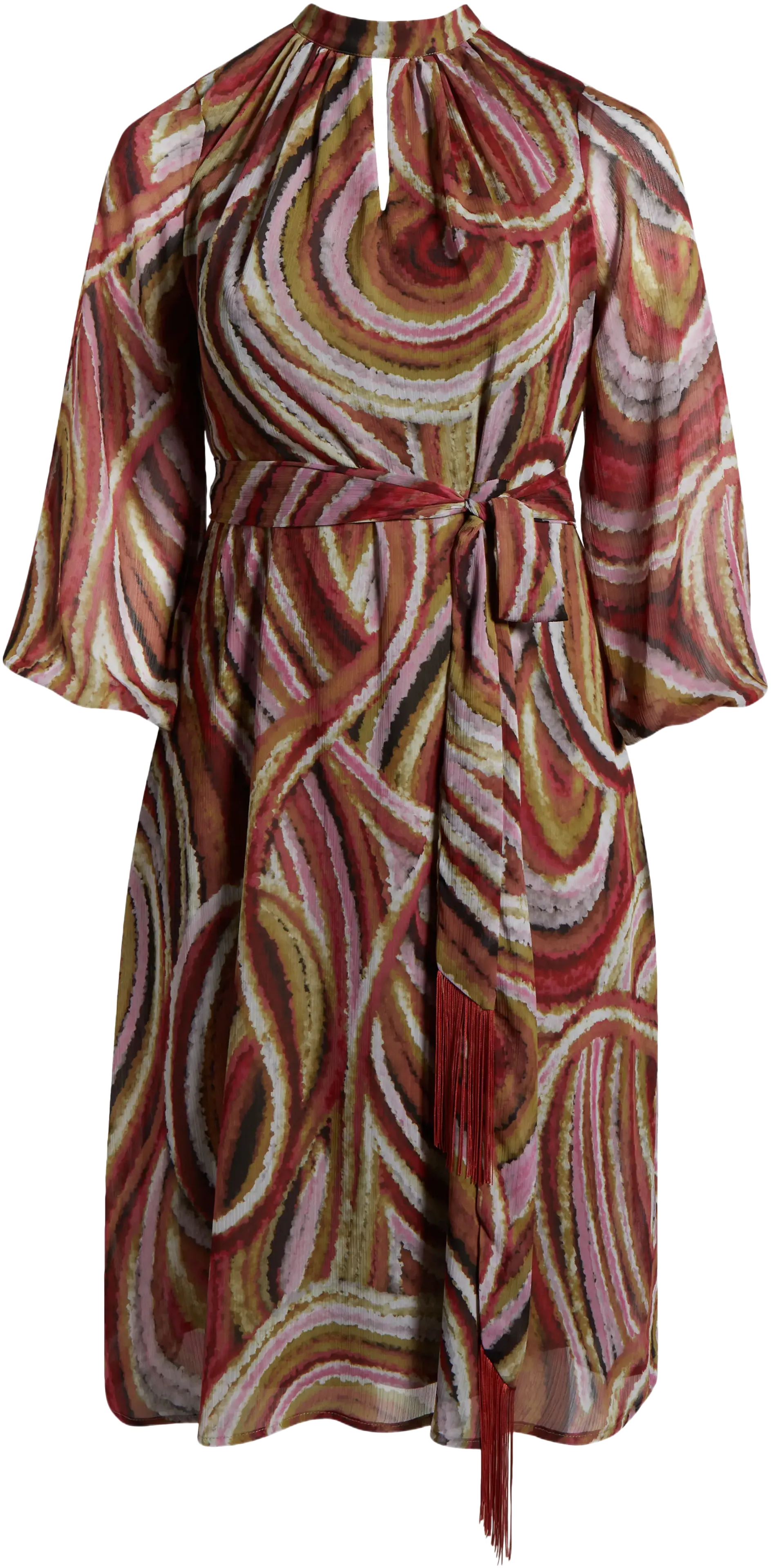 Tahari ASL Chiffon Midi Dress