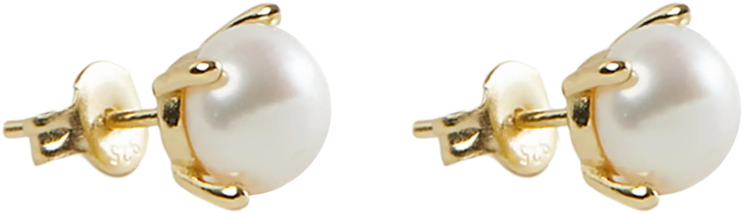 Argento Vivo Sterling Silver Freshwater Pearl Stud Earrings