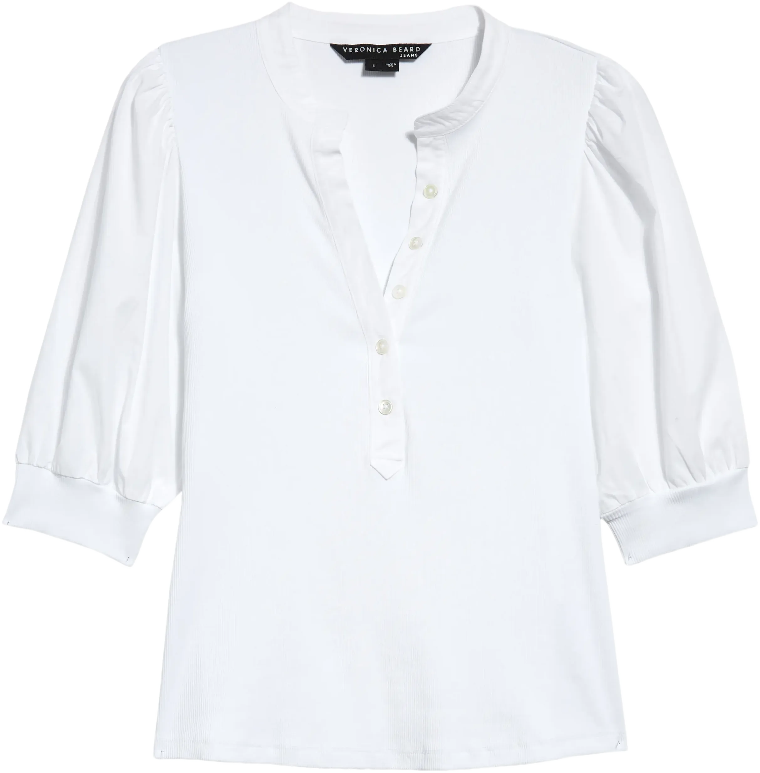 Veronica Beard Coralee Front Button Blouse