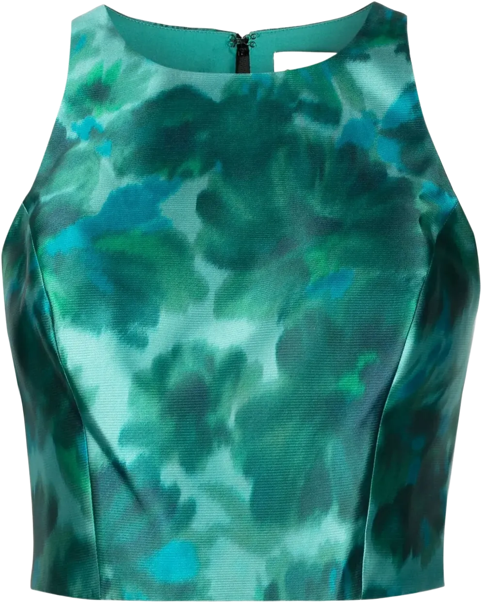 Lexie watercolour-effect sleeveless top