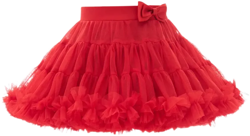 bow-detail tutu skirt