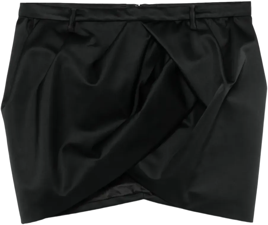 wrap-detail mini skirt 