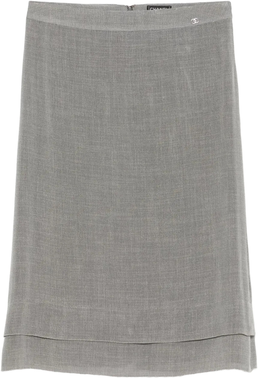 1999 zip-up midi skirt