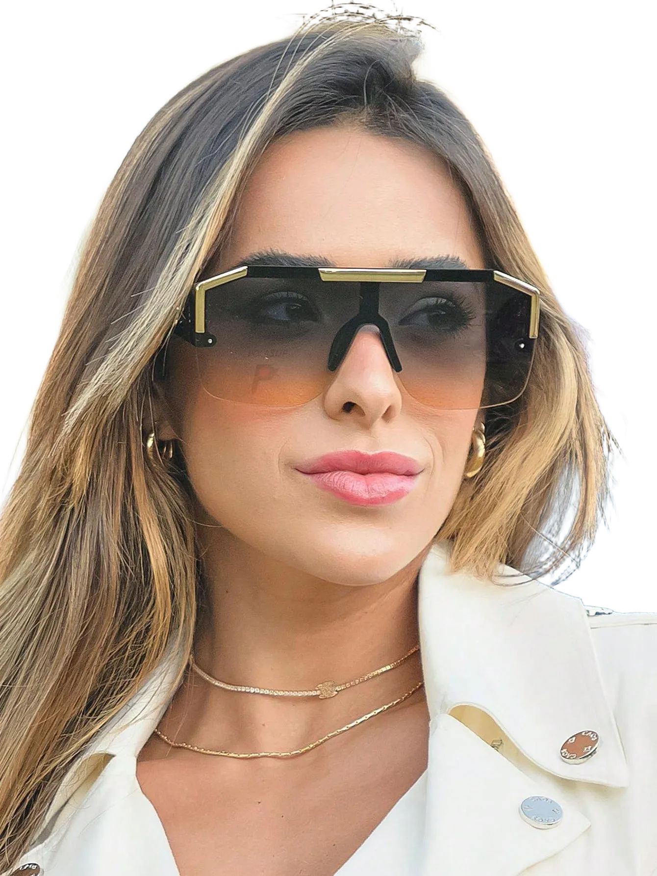 1pc Large Frame Casual Golden Metal Accessory, Pink Coated Lens Graffiti Tie Dye Boho Retro Party Cute Street Elegant PC(Polycarbonate) Rivet Classic Small Frame High Quality Heavy Metal Decoration Sunglasses For Men And Women, Vintage 90s Classic UV Protection Unisex Black Tortoiseshell Eyeglasses, Beach Party Holiday Sunglasses Fashionable Shade Elegant Outfit Family Outings Travel Vacation Holiday