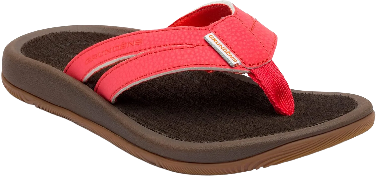 Grundéns Women's Deck-Mate 5-point Sandal | Comfortable, Water-Friendly Deck Sandal for Fishing, Boating, and Beachwear 9 Deep Sea Coral