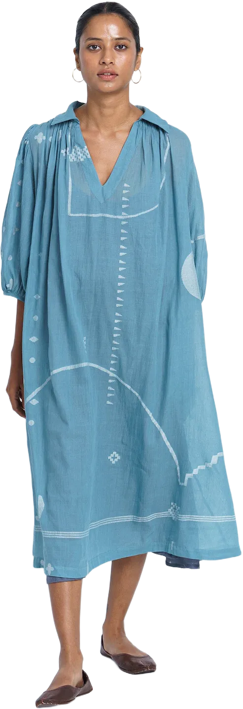 World of Crow Relaxed Fit Midi Dress