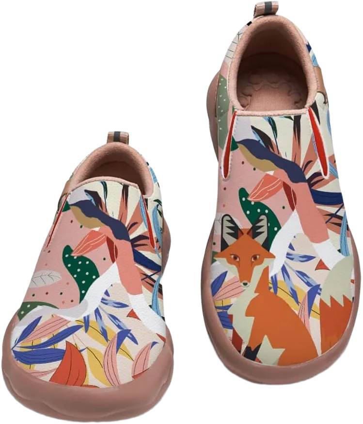 Women's Canvas Travel Shoes Slip-On Casual Loafers Lightweight Comfort Animal Art Painted Ladies Fashion Sneakers 7 Animal_03