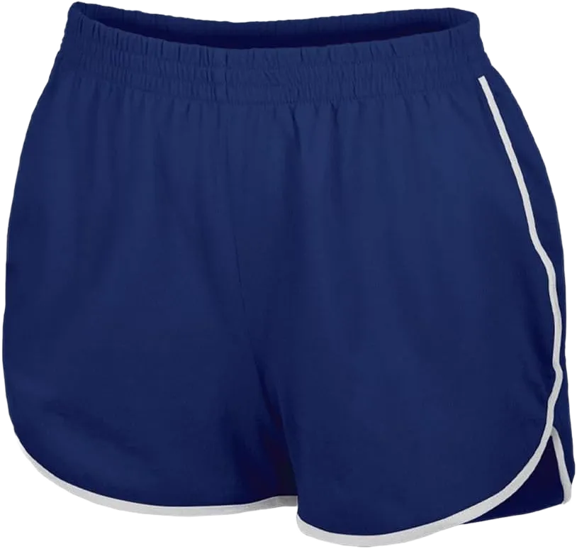 GK High-Waisted Retro Athletic Shorts for Women - Adult Sizes X-Large Navy