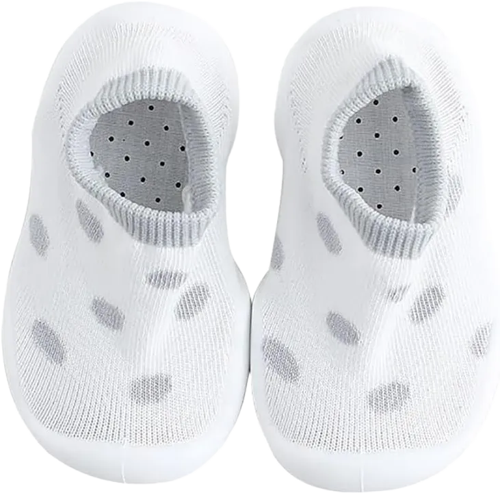 Unisex Baby Girls Boys Slipper Socks Shoes, Non-Slip Rubber Sole Toddler House Floor Slipper Crib Shoes 6-12 Months Infant Style4