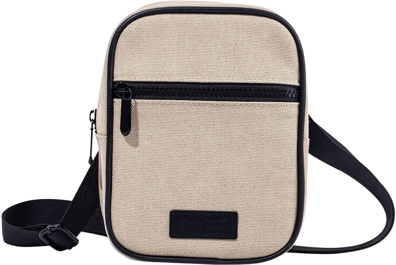 BONNY DODO Casual Crossbody Bag Small Sling Purse Bag Travel Chest Bag Khaki Fanny Pack Fashion Waist Pack Gift for Men Women