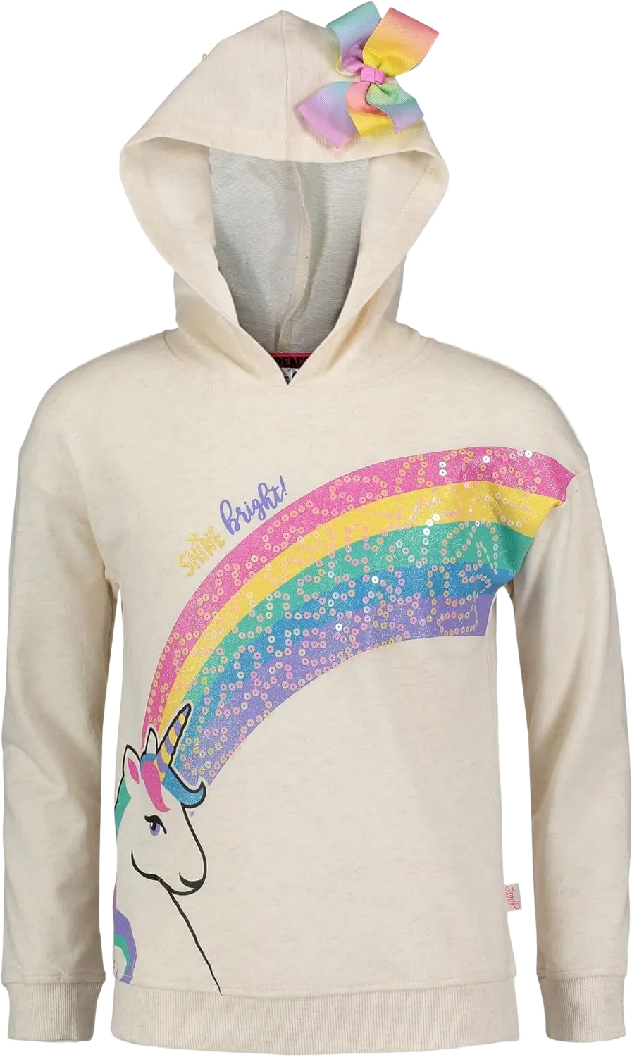 JoJo Siwa Rainbow Unicorn Little Girls Pullover Hoodie 4-5