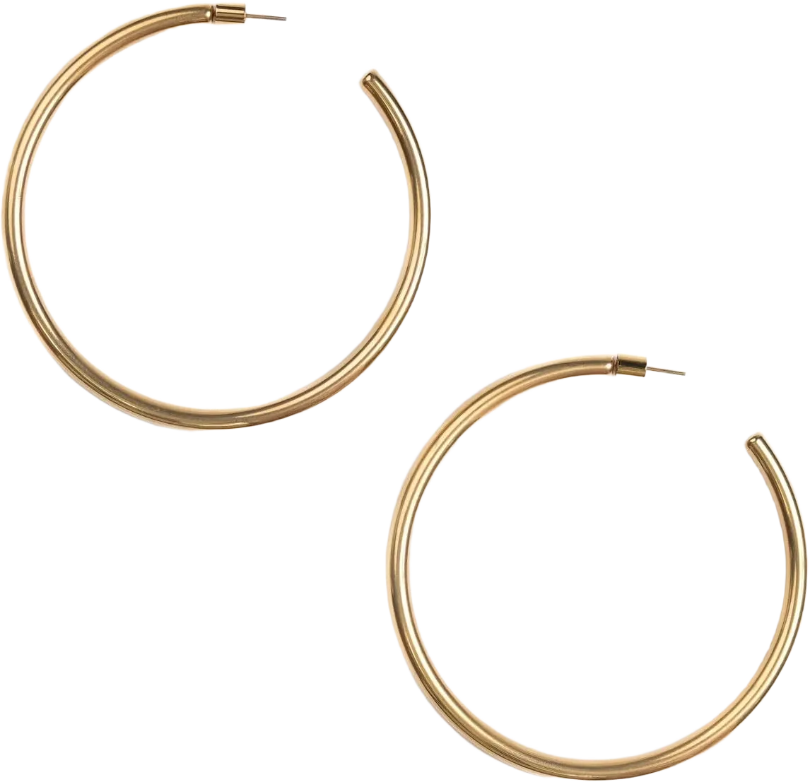 Bestow Large Gold Hoops Earrings for Women, 18K Hypoallergenic, Lightweight, Classic Big Hoops, Modern Large Hoop Earrings, Perfect for Everyday Wear and Special Occasions [Gold, 2.75 in]
