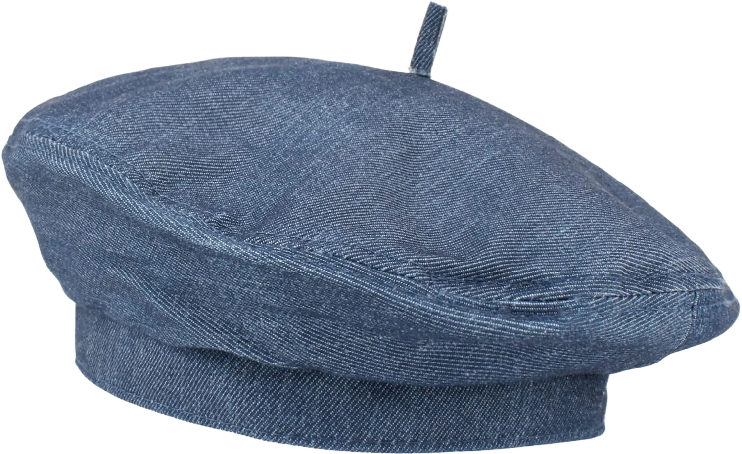 LABANCA Women Blue Denim Beret French Artist Painter Beanie Hat Cap One Size Dark Blue01