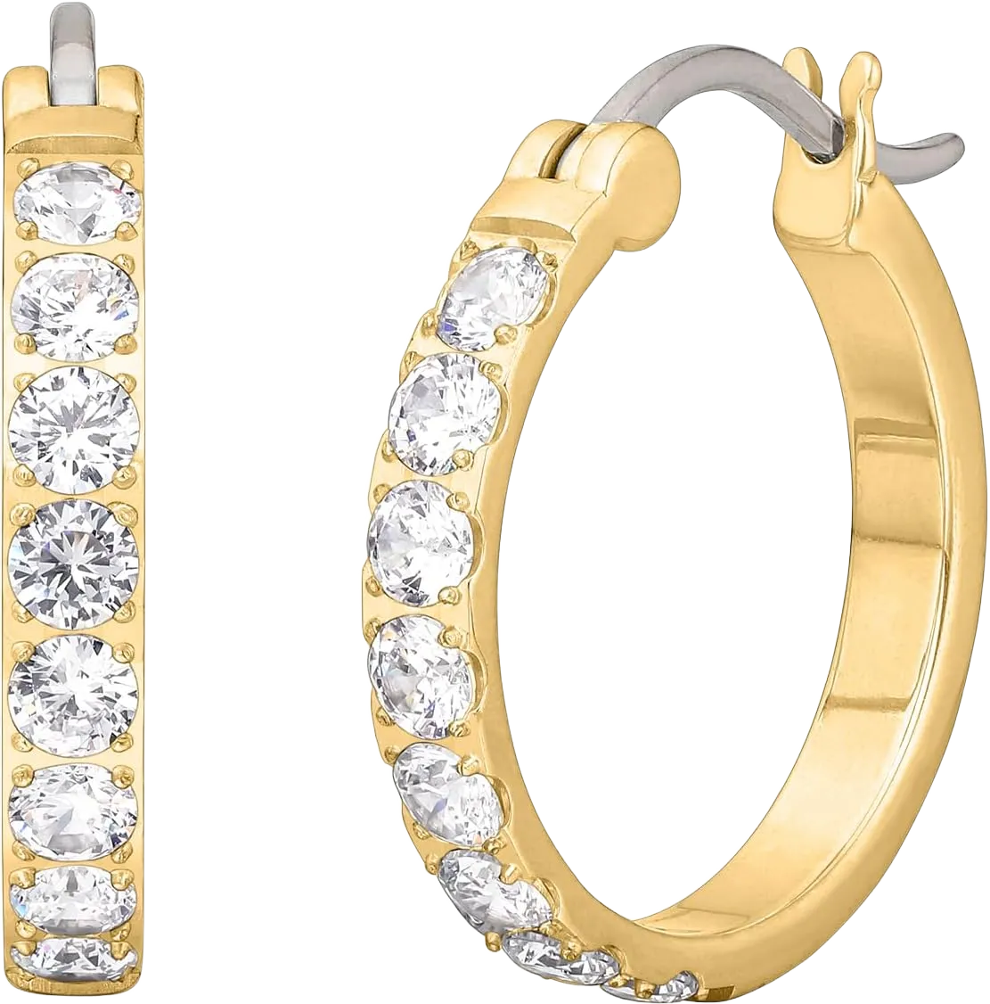 Limerencia G23 Pure Titanium Hypoallergenic Hoop Earrings for Women Sensitive Ears 20mm hoop gold