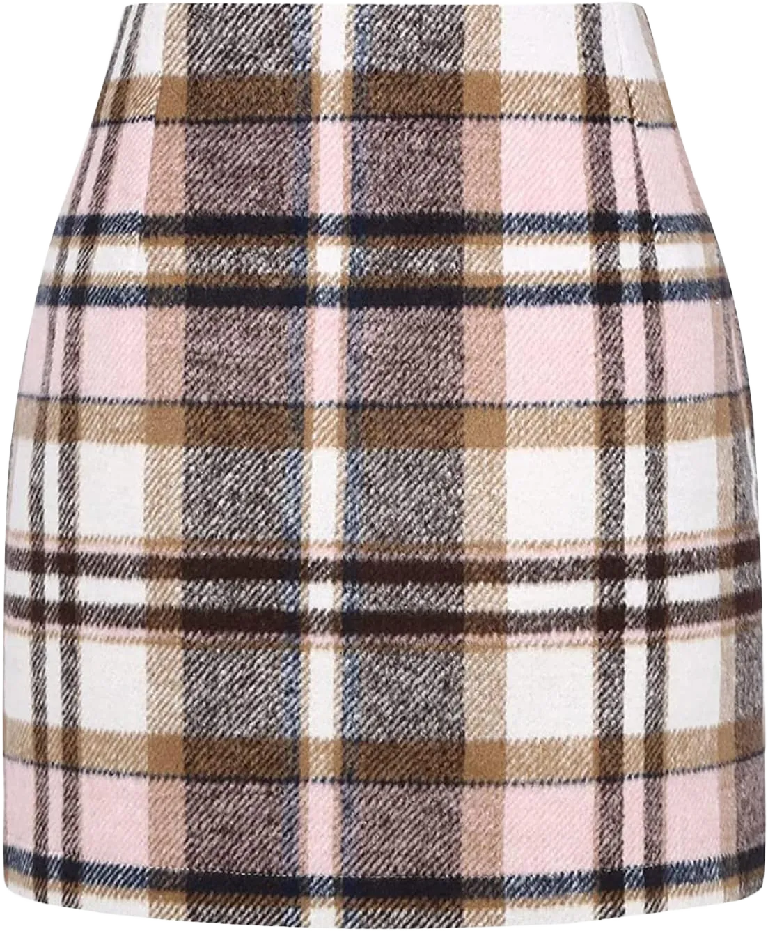 Table Skirt for Birthday Party Women's Fashion High Waist Pleated Solid Color Short Skirt Loose Skirt Metallic Black Medium