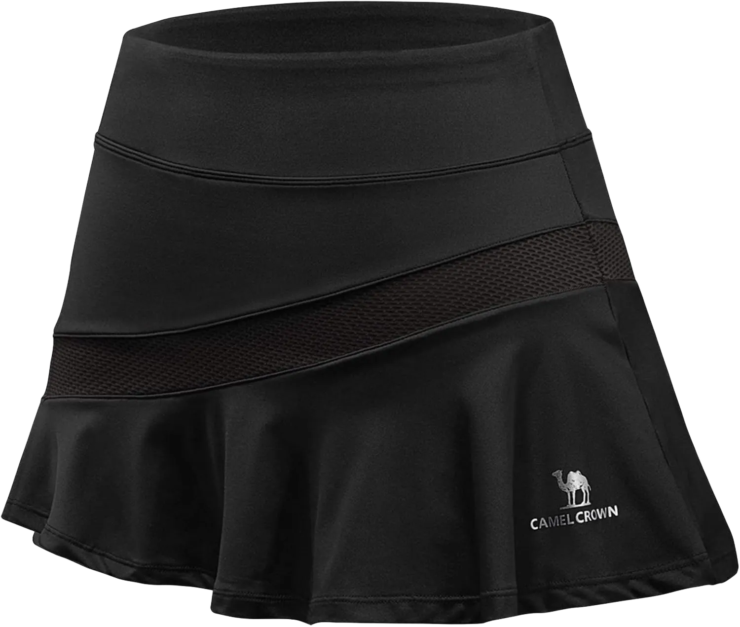 CAMELSPORTS Women Casual Active Sport Skirt Tennis Golf Skorts Pleated for Athletic Running Workout with Built-in Shorts
