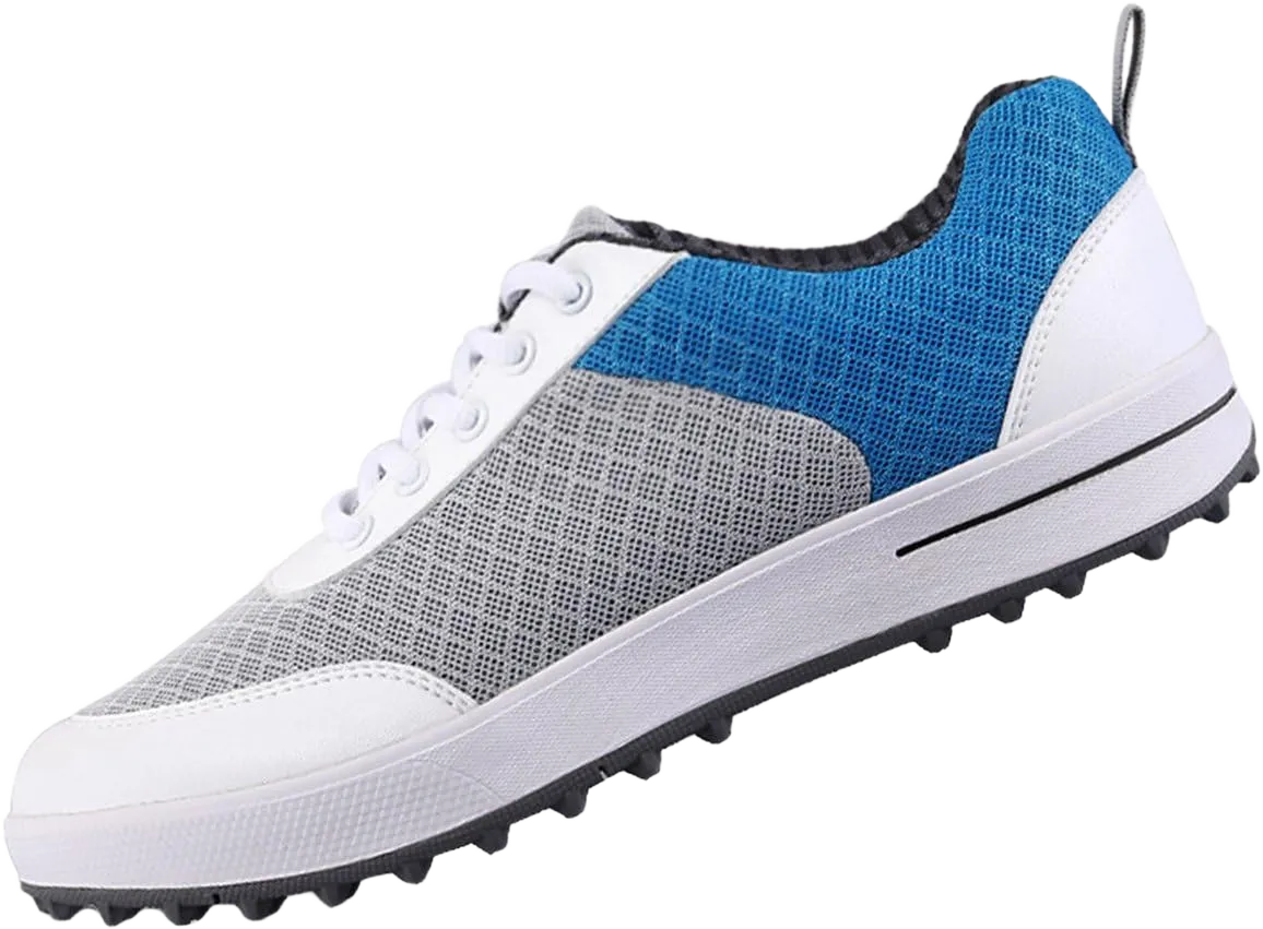 PGM Ladies Breathable Spikeless Golf Shoes for Women, Lightweight Mesh Casual Walking Sneakers Shoes 6.5 Blue