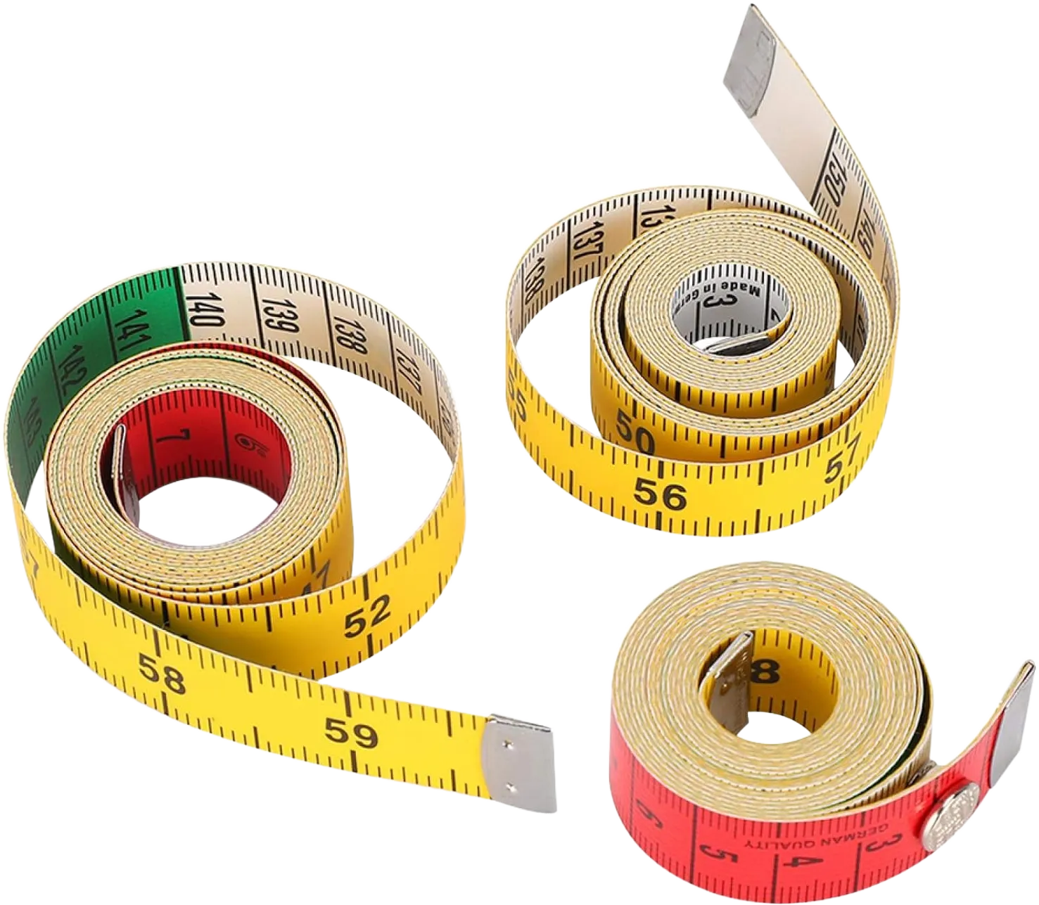 3Pcs Sewing Tape Measure, Double Scale Measuring Tape Ruler for Body Sewing Cloth Fabric Tailor Knitting Craft Measuring Ruler