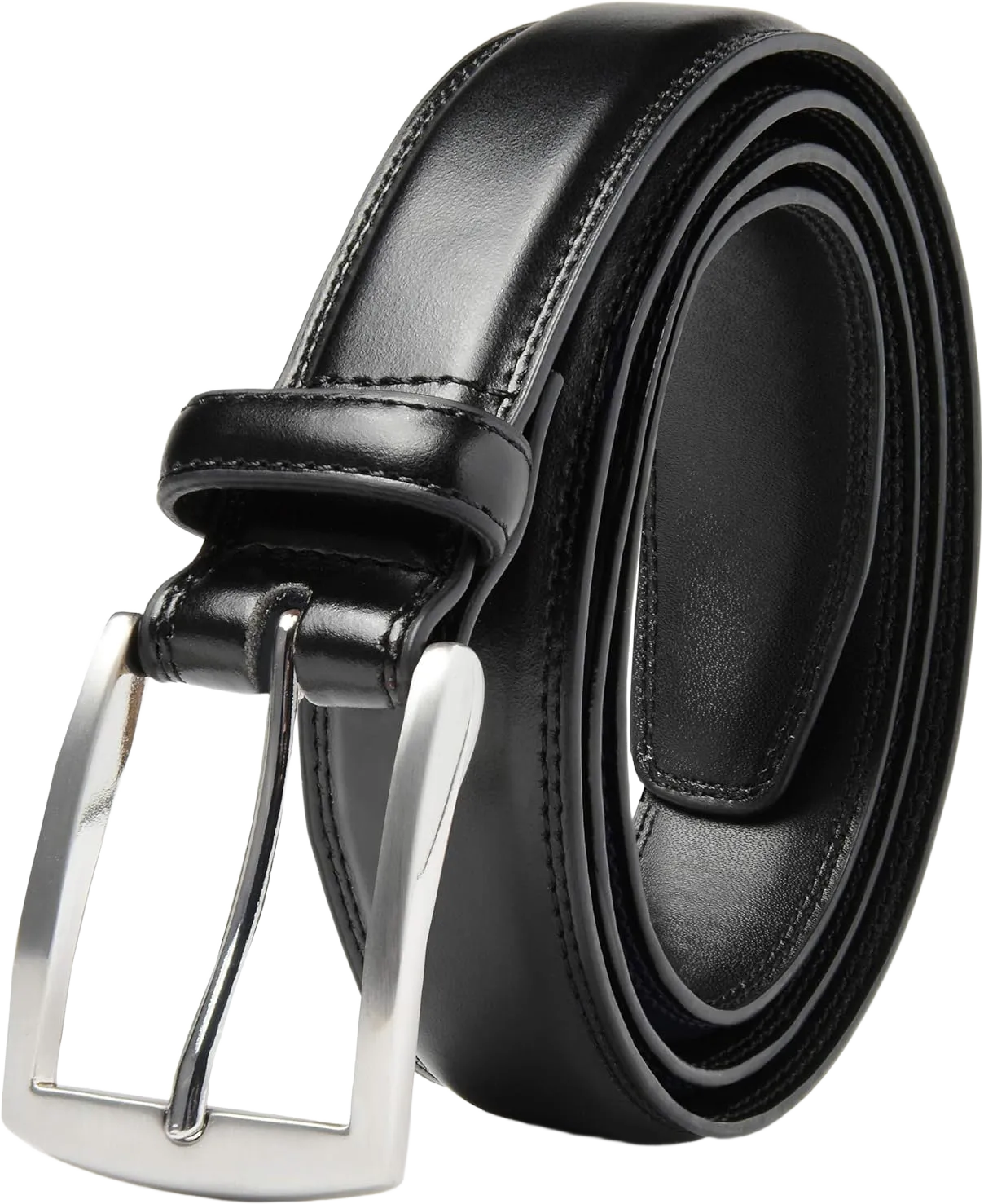 Belts For Men - Men's Dress Belt - Hand Made 100% Cow Leather Belt For Men Black 38/40 Waist