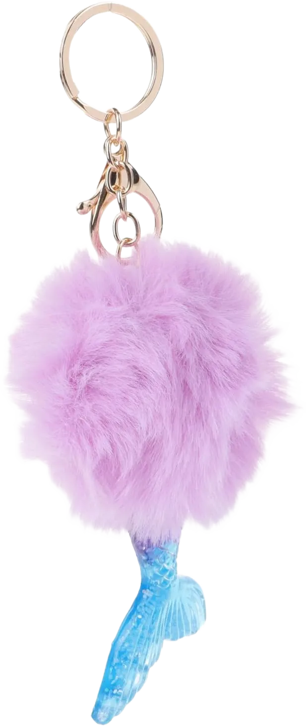 GALPADA Cute Mermaid Plush Keyring for Women Fashionable Hanging Ornament Keychain for Birthday Christmas
