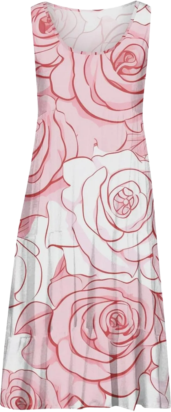 Generic Long Sleeve Dress for Women Womens Dresses Casual Dresses for Women Sun Dress Denim Dress for Women Floral Dresses for Women 2024 Vintage Dress for Women,Light Pink,Large
