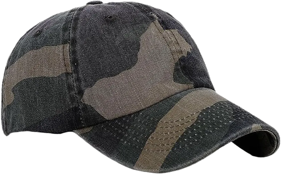 Unisex Military Army Hat Men Women Baseball Cap Flat Top Cap Adjustable Camo Cadet Cap One Size Camo-2