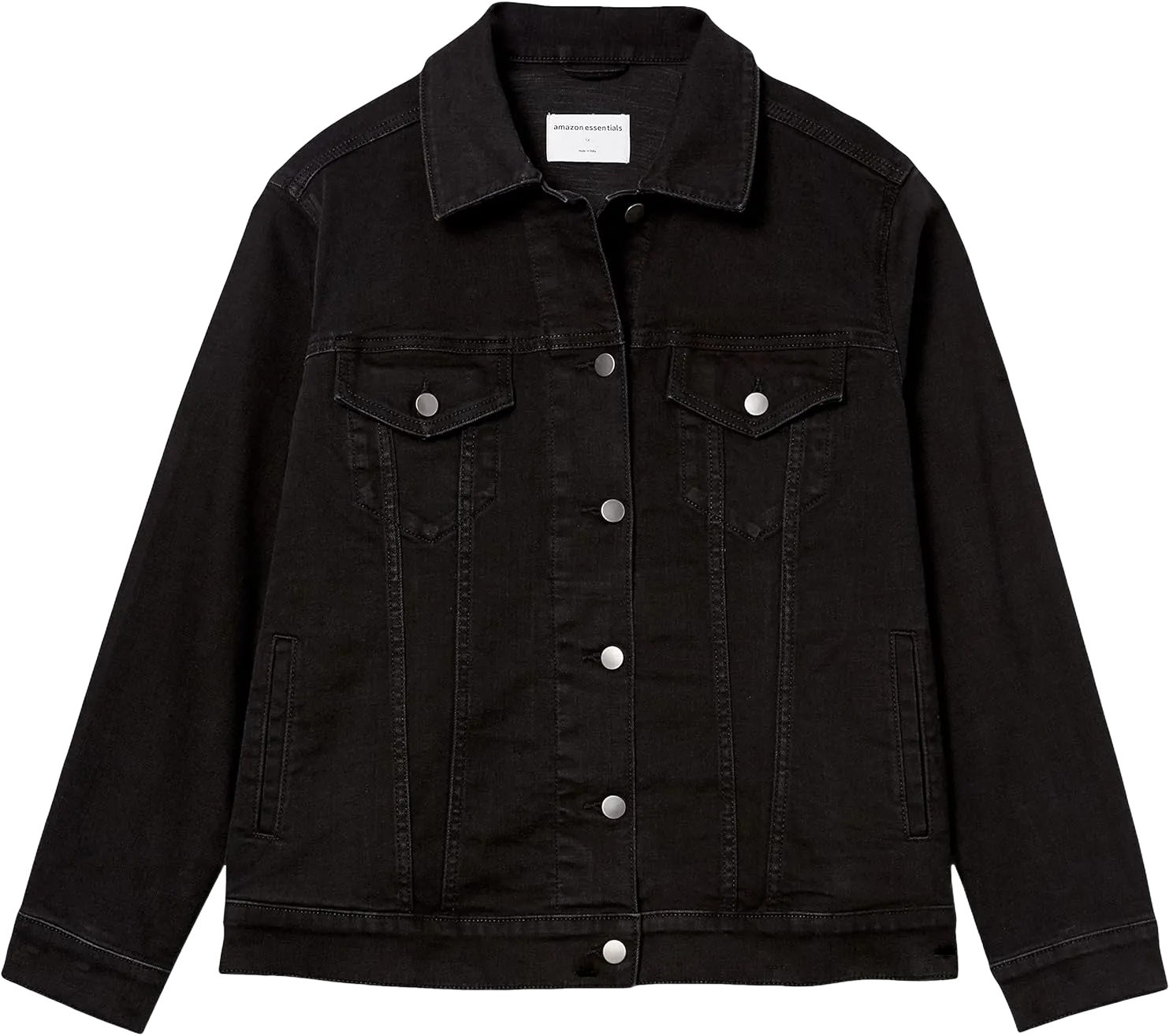 Amazon Essentials Women's Jean Jacket (Available in Plus Size) 2X Black Wash