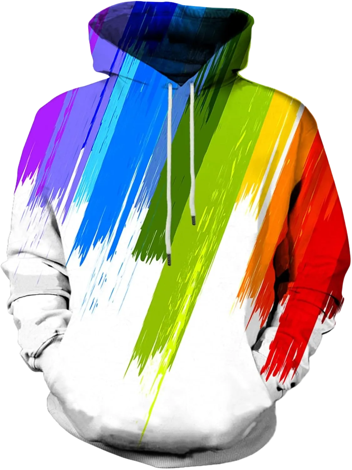 Neemanndy Unisex Colorful Graphic Hoodies 3D Print Cool Sweatshirt Cool Design with Pocket for Men and Women