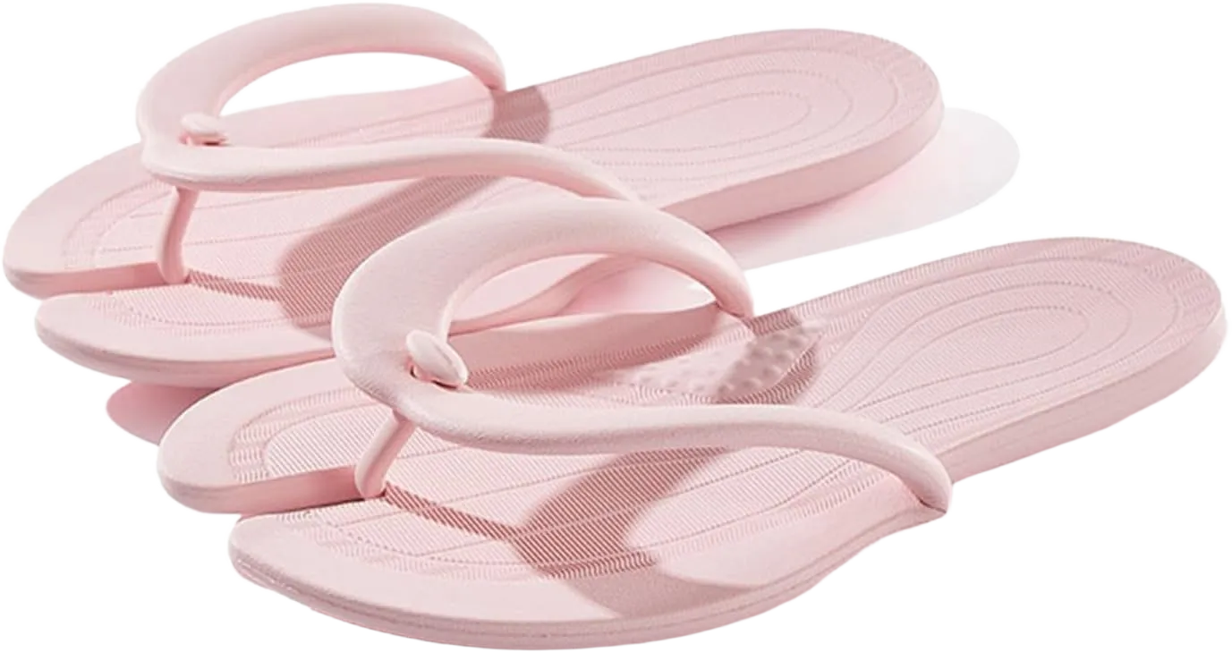 Foldable Flip-Flop for Women Men, Travel Slides Sandals Slippers Soft Comfy Non-Slip Quick Dry House Bathroom Shower Shoes Gym Spa Swimming Beach Sandals 5.5-6.5 Wide Women/4-5 Men Pink